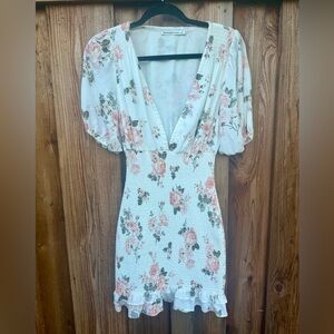 A&F Floral Puff Sleeve Dress